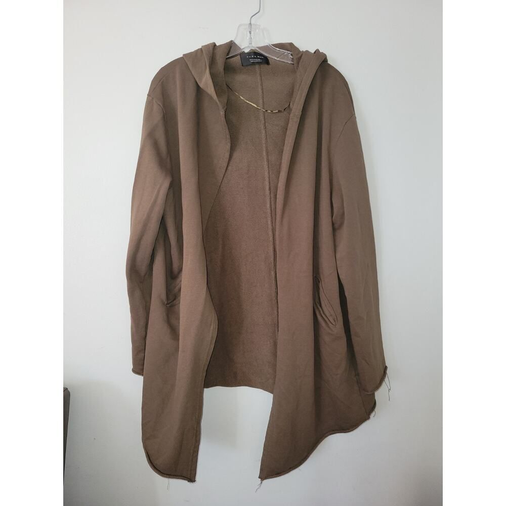 Open Hoody Men Zara Olive Green Hoody Shall TYPE US XL
